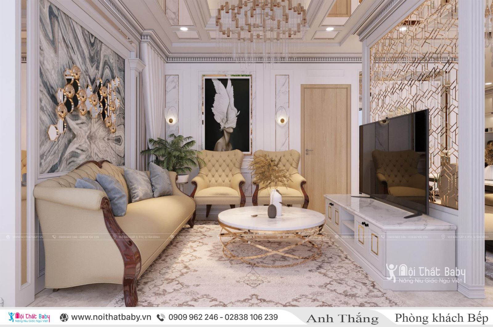 Khám phá nội thất căn 106m2 Chung cư Emerald Celadon City